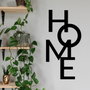 Wallity Home 5 Escultura de Pared de Metal Negra